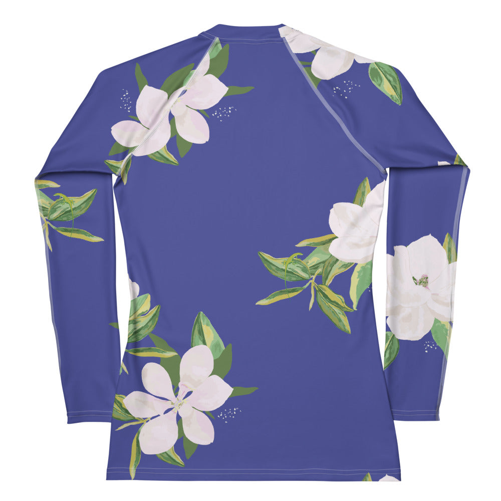 Magnolia Springs Cobalt Blue Rash Guard