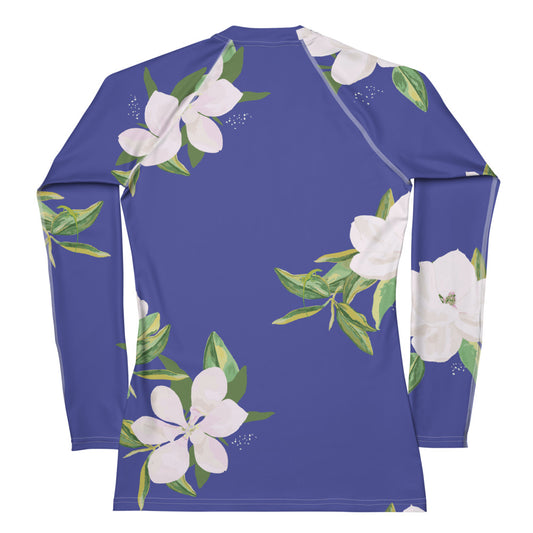 Magnolia Springs Cobalt Blue Rash Guard