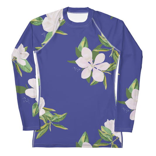 Magnolia Springs Cobalt Blue Rash Guard