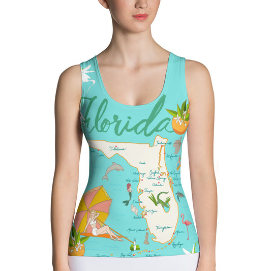 Florida Map Tank Top