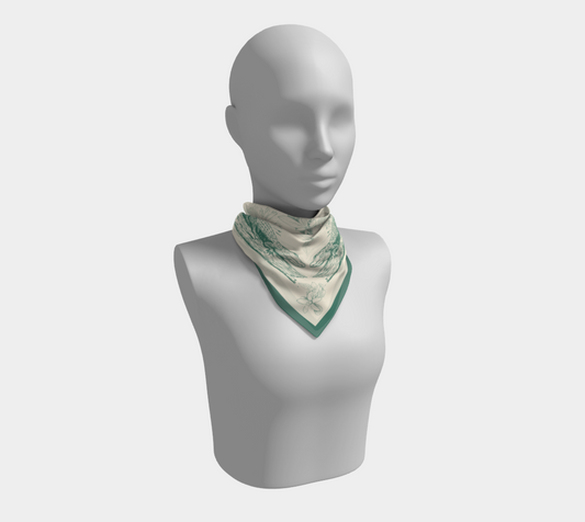 Floridiana Alligator Vintage-Style Silk Scarf Small