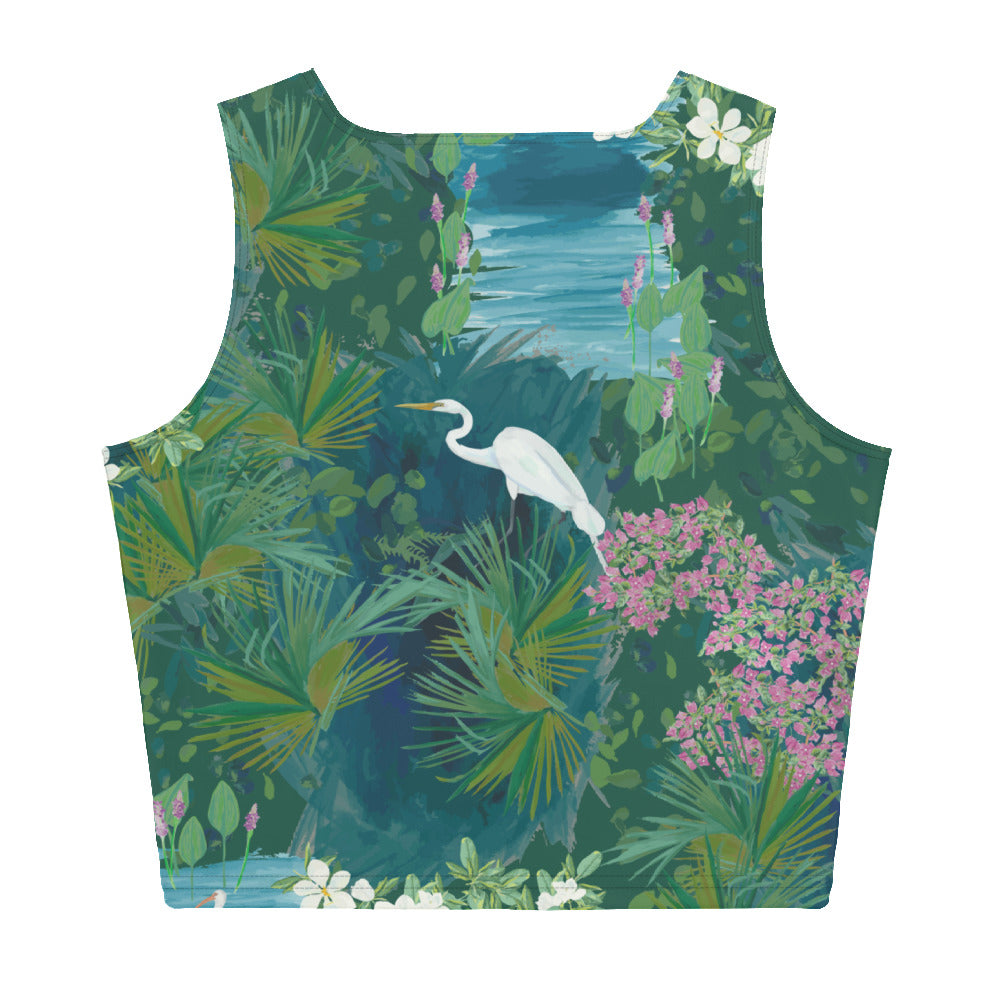 Egret Lagoon Swim Crop Top