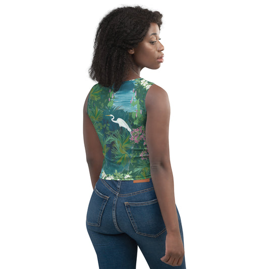 Egret Lagoon Swim Crop Top