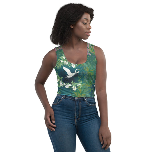 Egret Lagoon Swim Crop Top