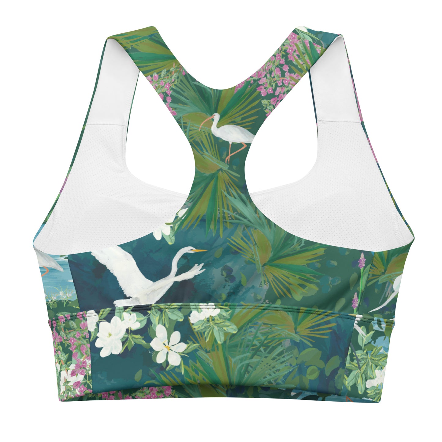 Egret Lagoon Swim Sports Bra