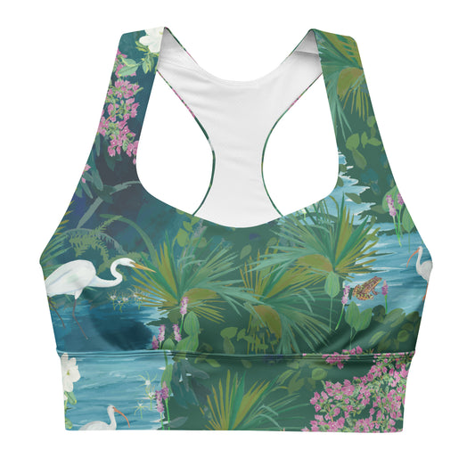 Egret Lagoon Swim Sports Bra