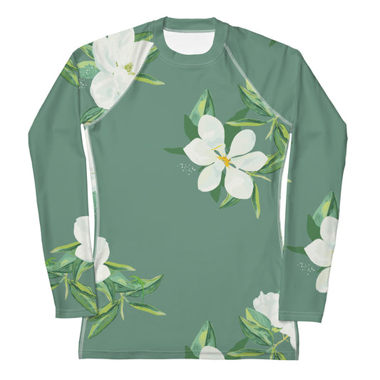 Magnolia Springs Jade Green Rash Guard