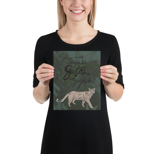 Florida Panther Art Print | Spanish Play-on-words Art Print