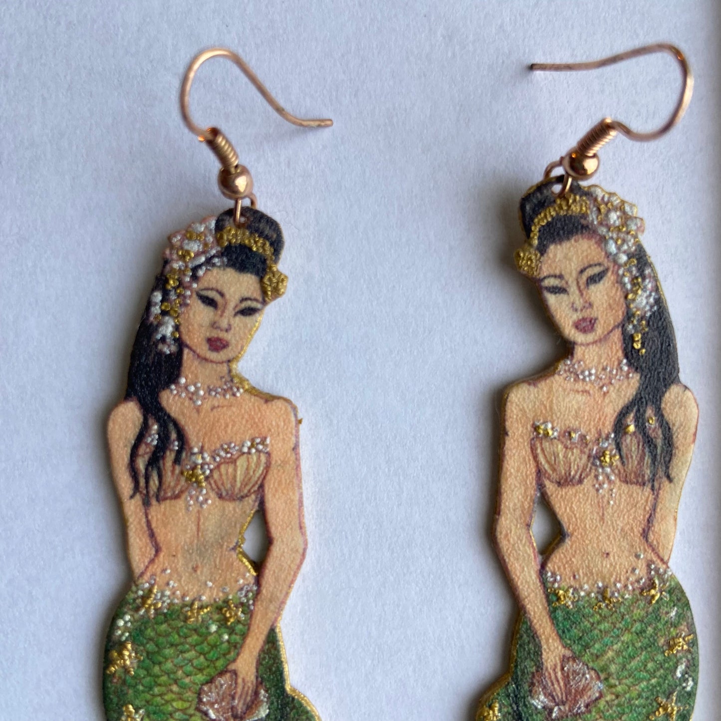 Indonesian Mermaid Handmade Earrings