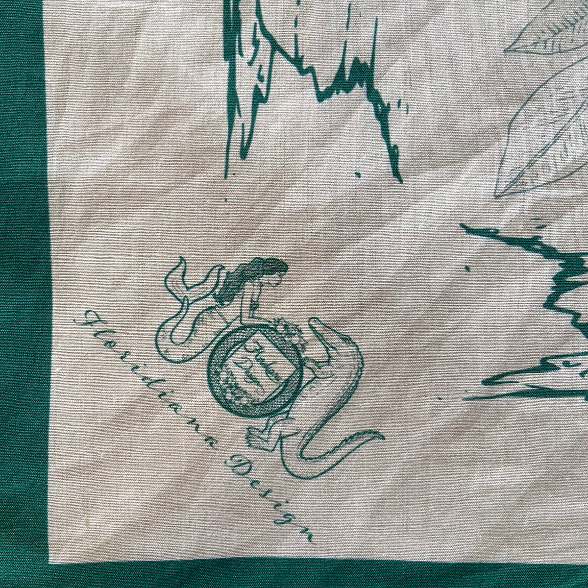 Floridiana Alligator Cotton Scarf