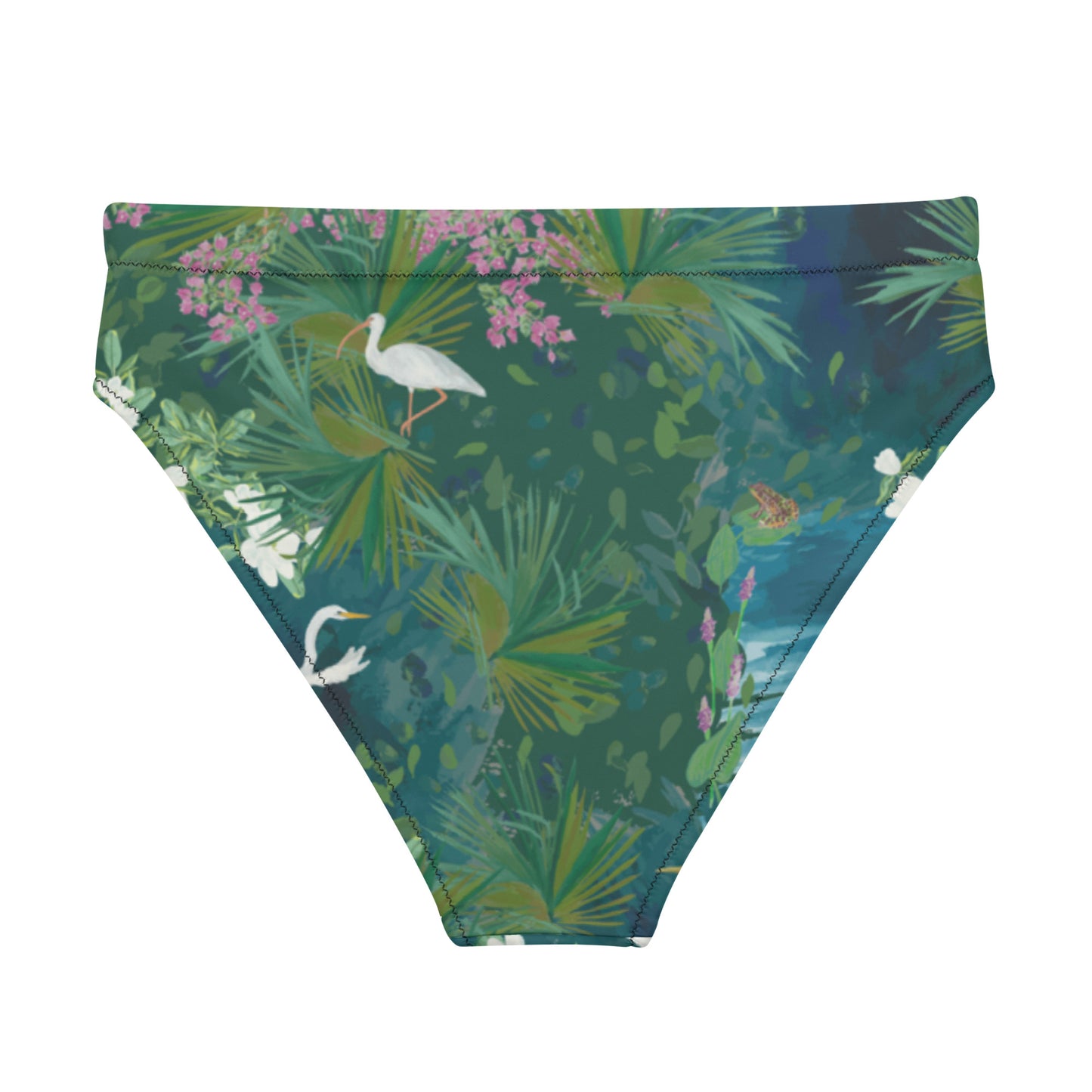 Egret Lagoon Recycled High-Waisted Bikini Bottom