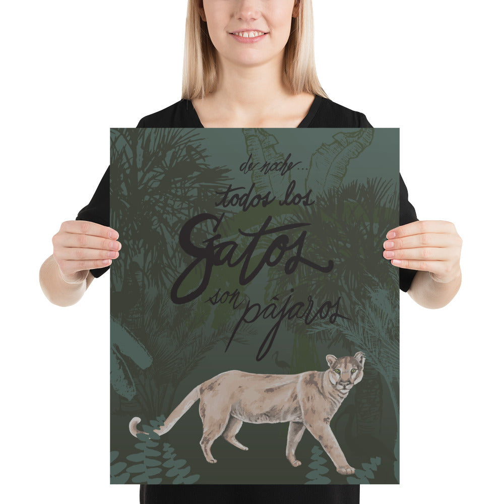 Florida Panther Art Print | Spanish Play-on-words Art Print